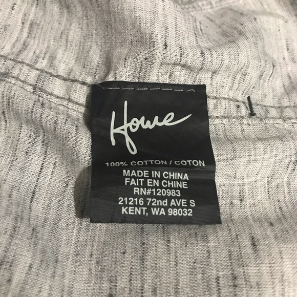 Howe Men’s Short Sleeve Grey Shirt - Picture 6 of 6